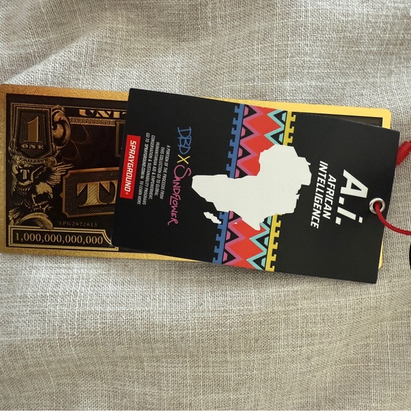 Sprayground Black Backpack with Multicolor Beaded Stars - Picture 5 of 5